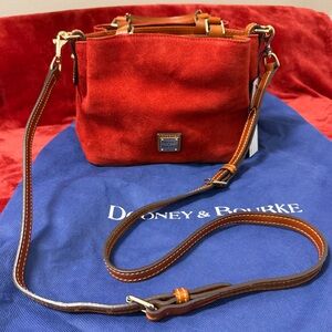 Dooney & Bourke Rich Red Suede Crossbody Bag